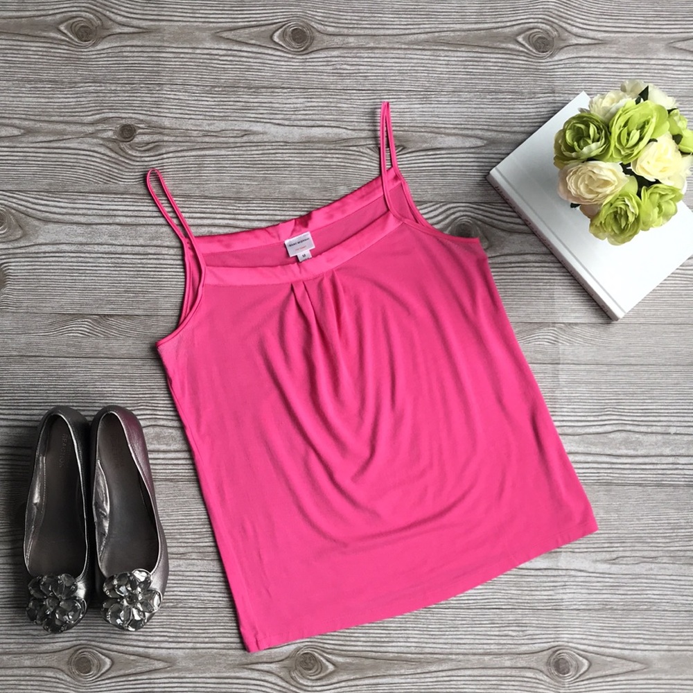 Isaac Mizrahi Pink Spaghetti Strap Tank Top